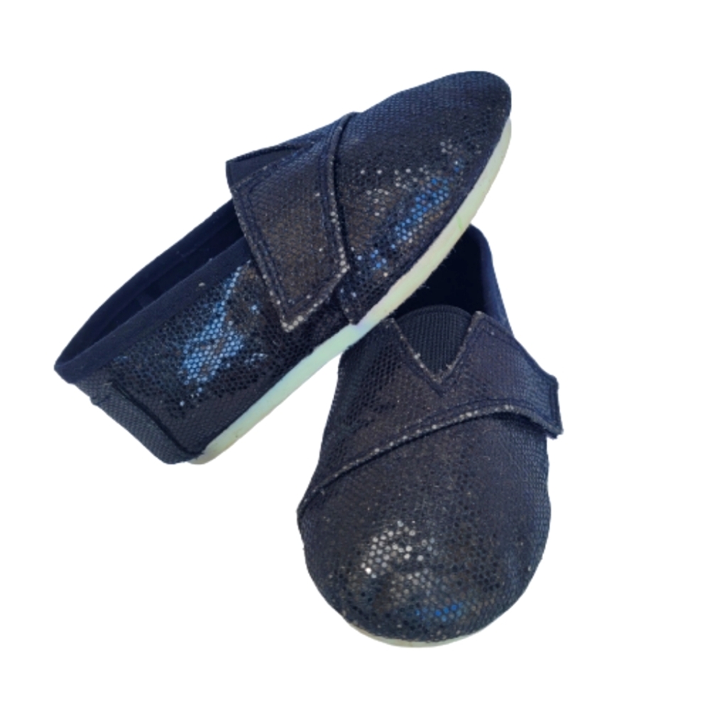 Lilly New York Black Sparkle Baby Slip-ons